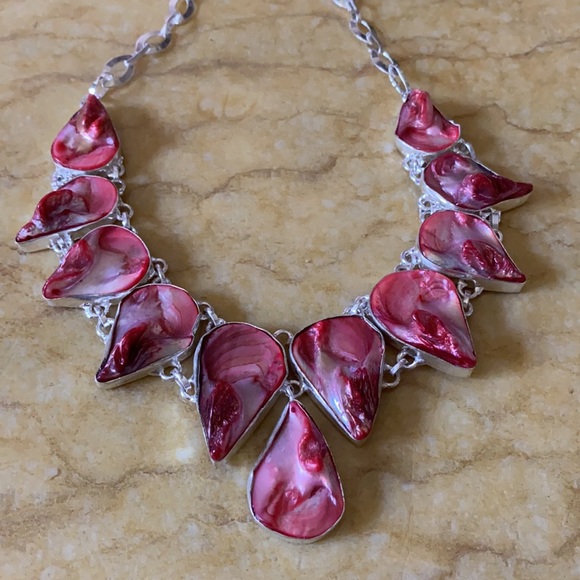 Vintage 925 Biwa pearl necklace - Picture 3 of 6